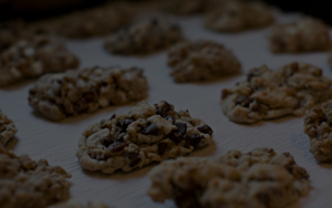Chocolate Chip Cookies with overlay